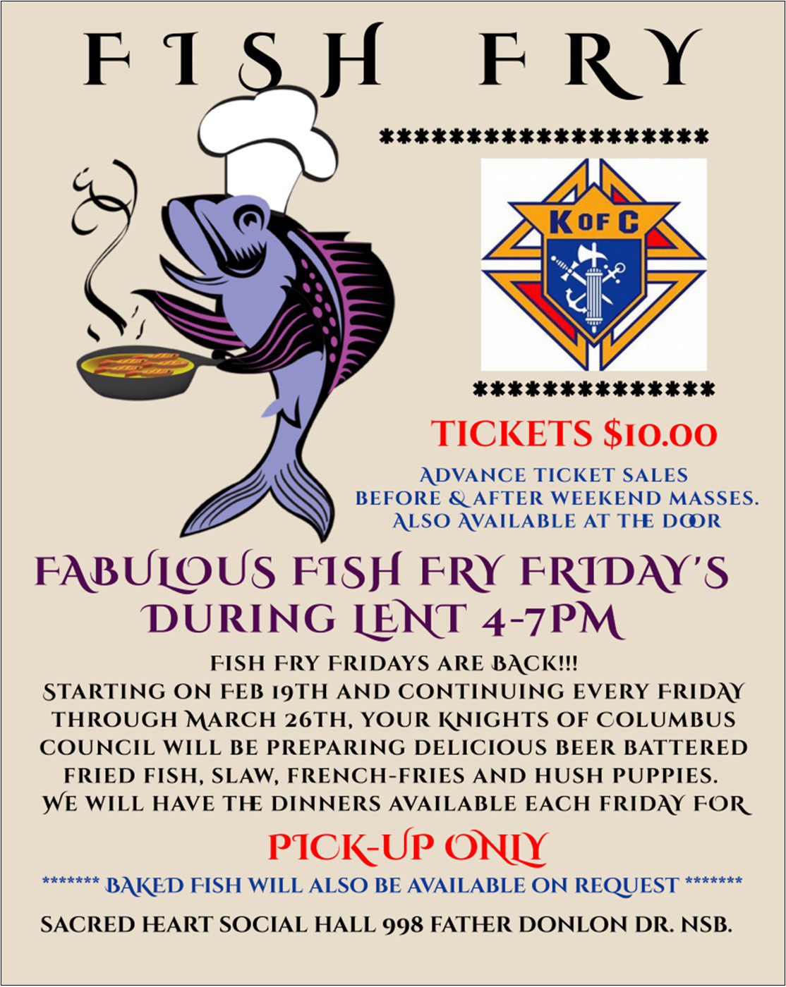 Friday Fish Fry Day 2024 Cathi Fleurette